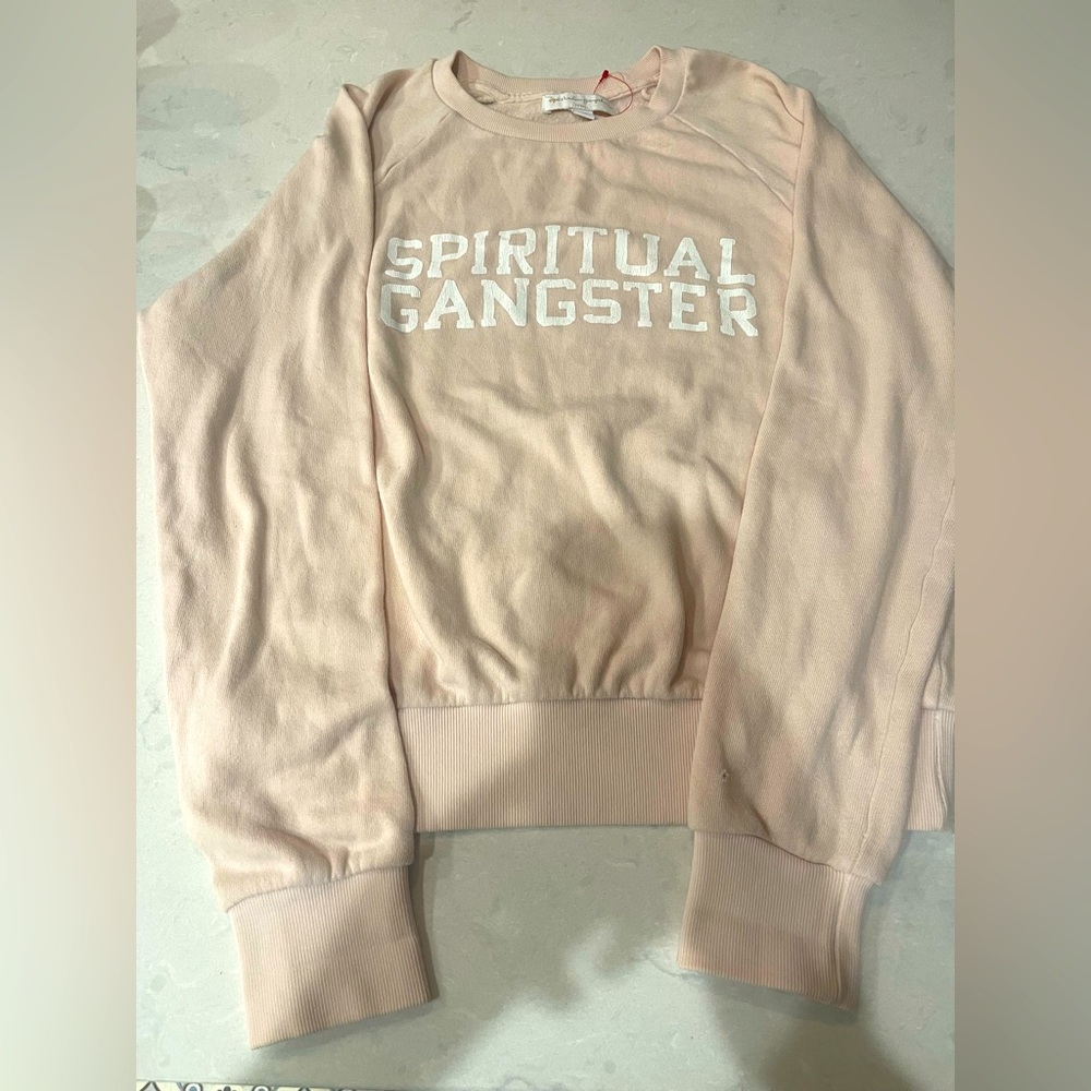 NWT Spiritual Gangster soft blush colored sweatshirt